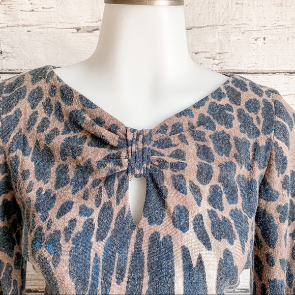 Cache Womens cocktail sweater dress with animal print - Picture 4 of 7